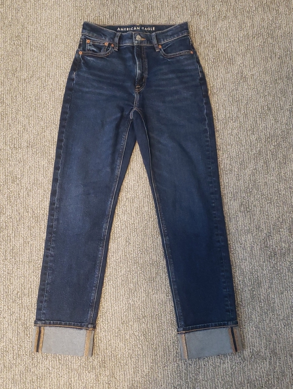 NWOT American Eagle Outfitters Indigo Denim Short-Length Jeans - Womens 00
